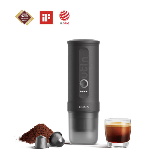 Nano Portable Espresso Machine (Space Grey) - Merrystone Coffee