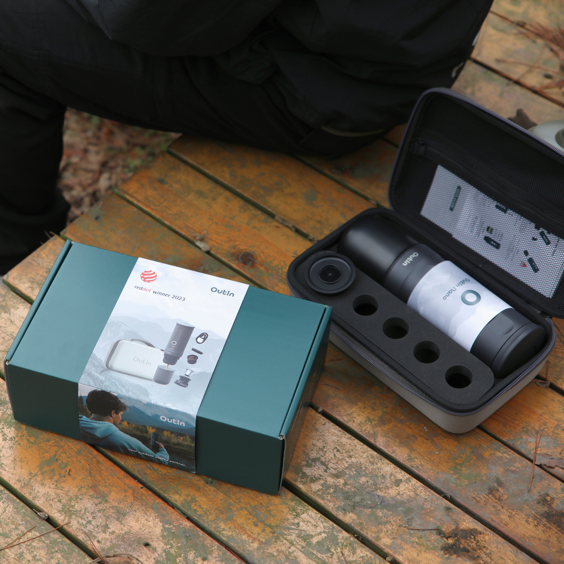 Traveler Espresso Gift Set (Space Grey) - Merrystone Coffee