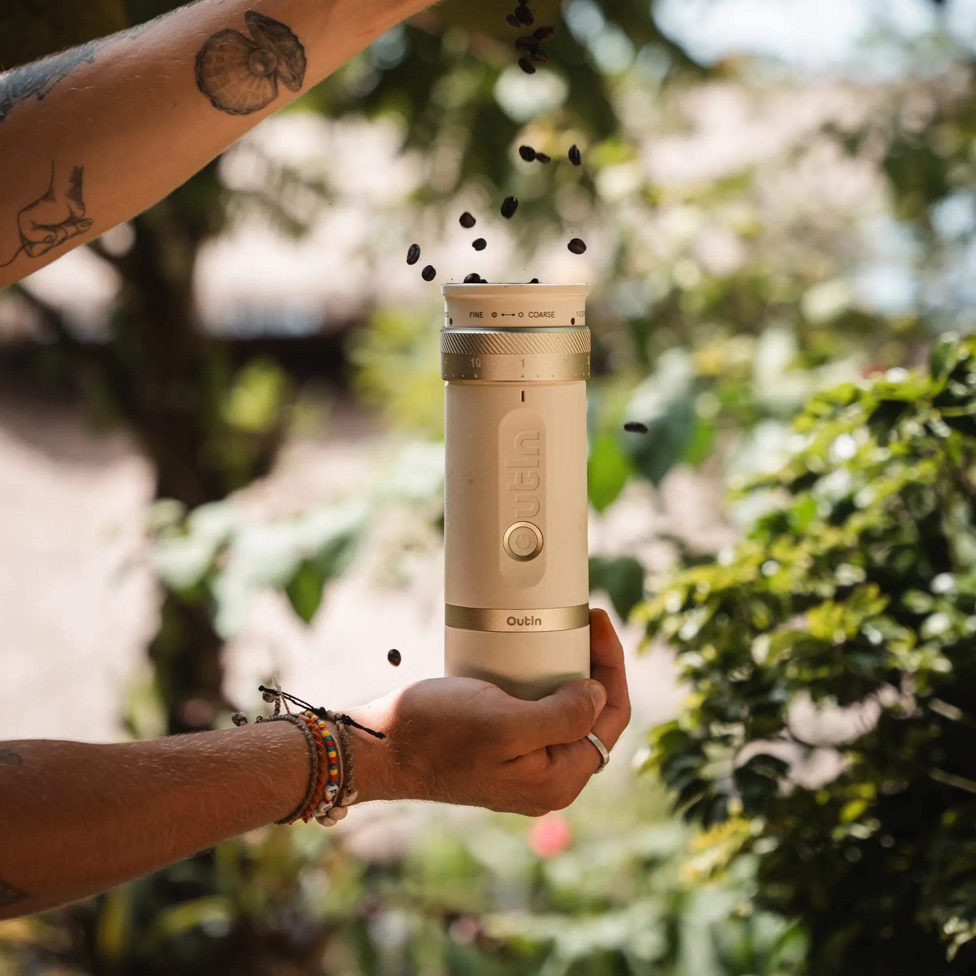 OutIn Fino Portable Electric Coffee Grinder - Merrystone Coffee