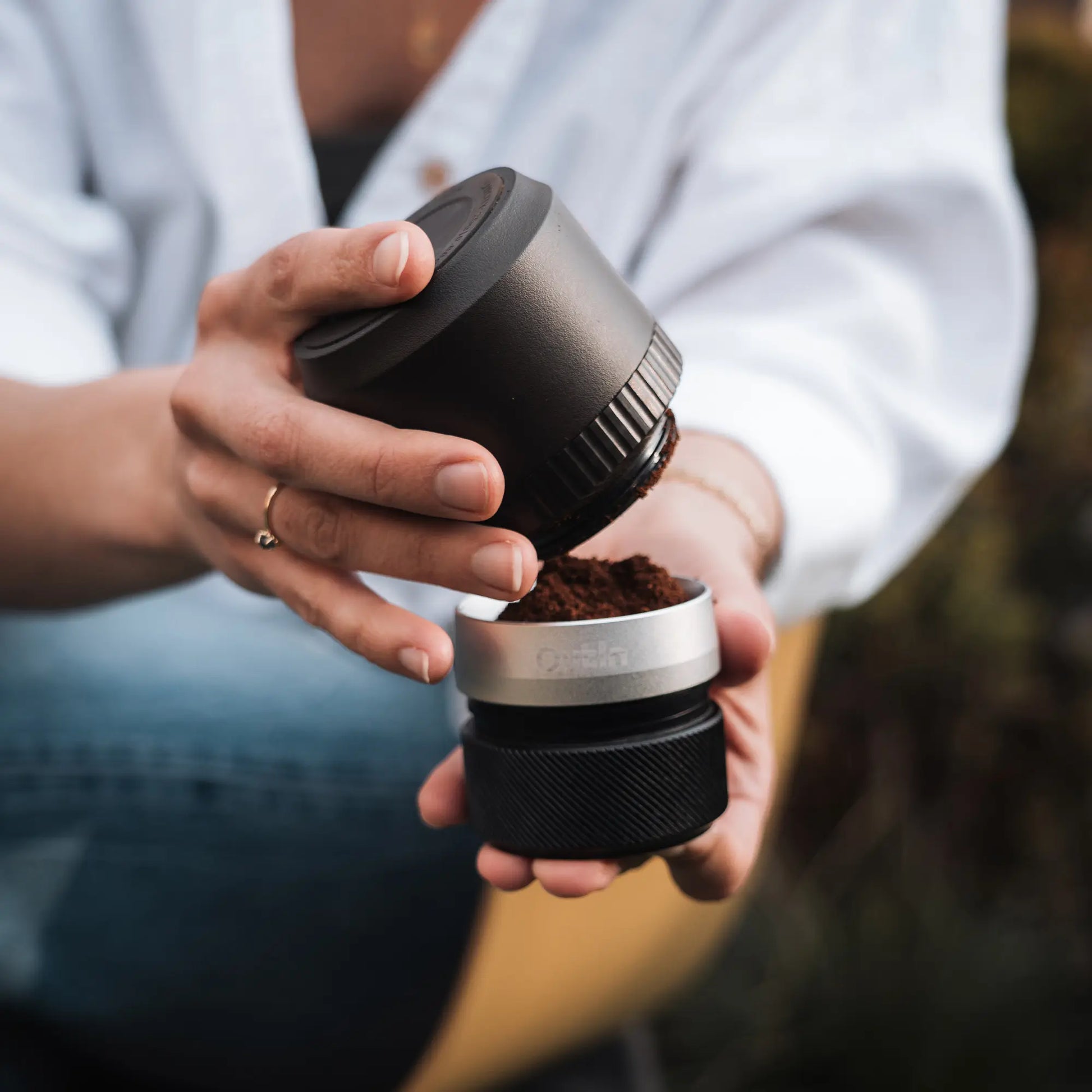 OutIn Fino Portable Electric Coffee Grinder - Merrystone Coffee