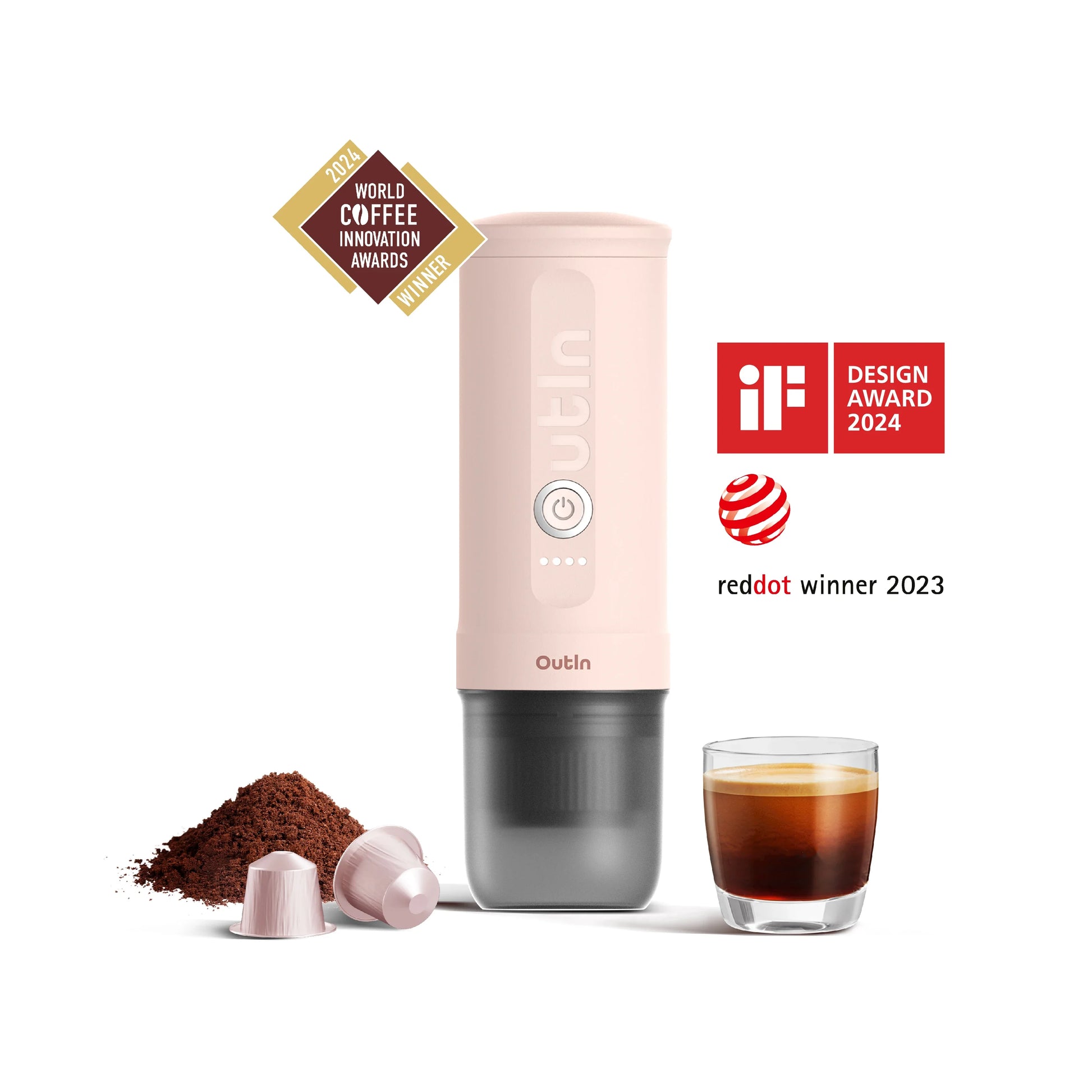 Nano Portable Espresso Machine (Rose Quartz) X BCRF - Merrystone Coffee