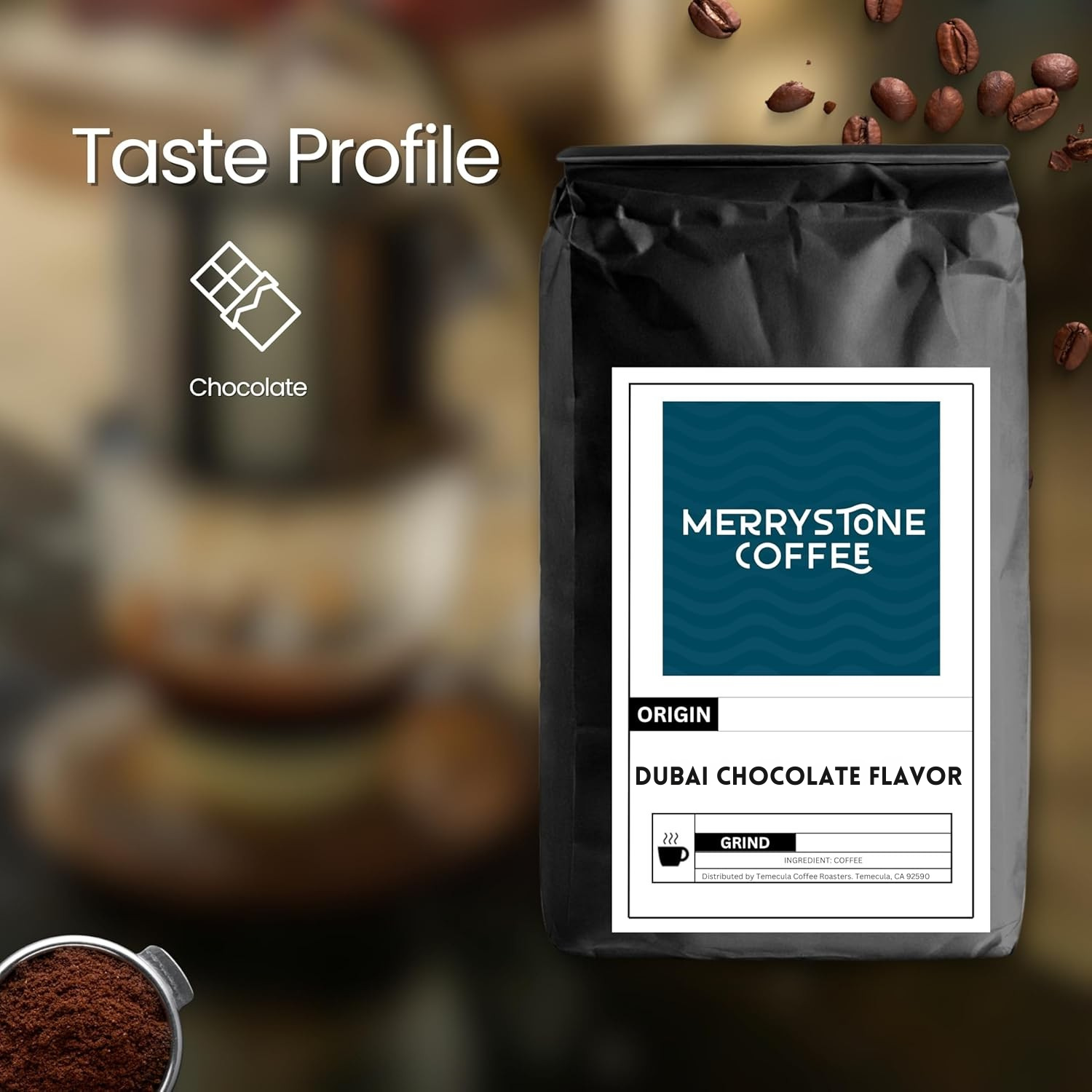 Dubai Chocolate Flavored Coffee - Rich & Indulgent Gourmet Blend - Merrystone Coffee - Merrystone Coffee