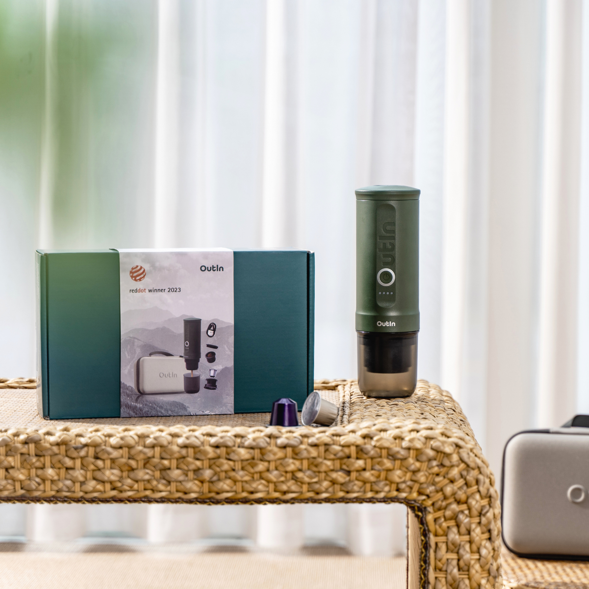 Traveler Espresso Gift Set (Forest Green) - Merrystone Coffee