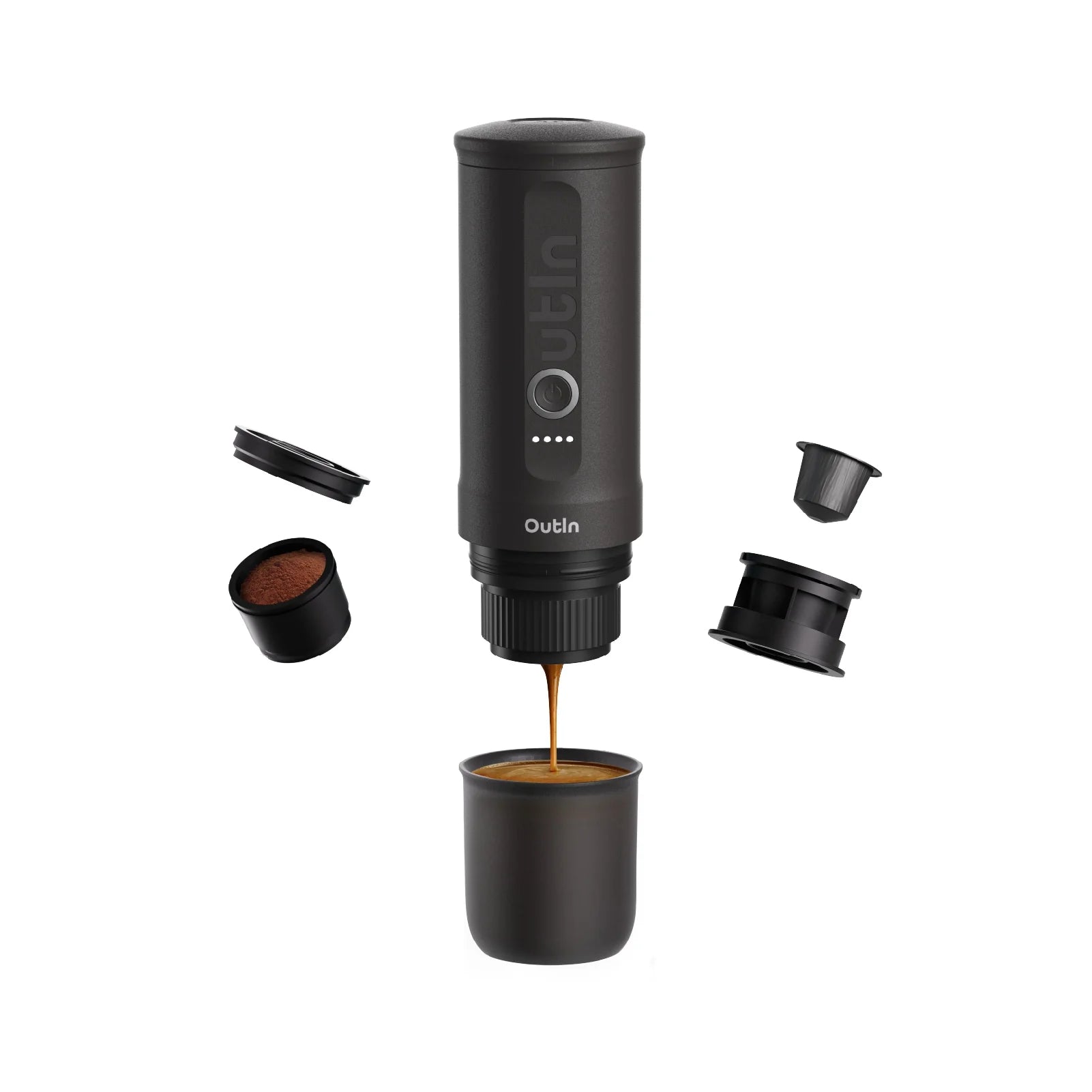 Nano Portable Espresso Machine (Space Grey) - Merrystone Coffee