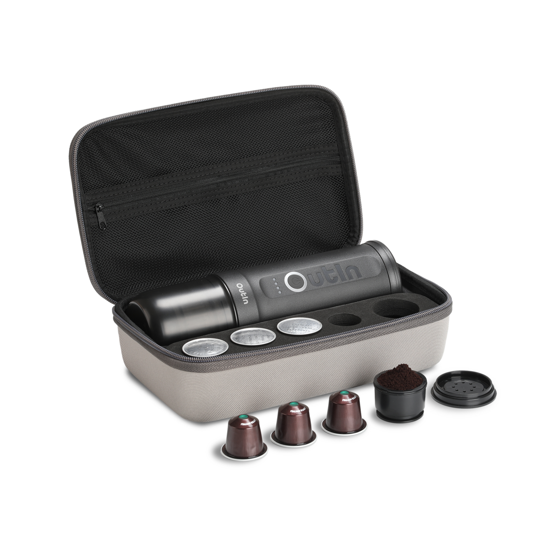 Traveler Espresso Gift Set (Space Grey) - Merrystone Coffee