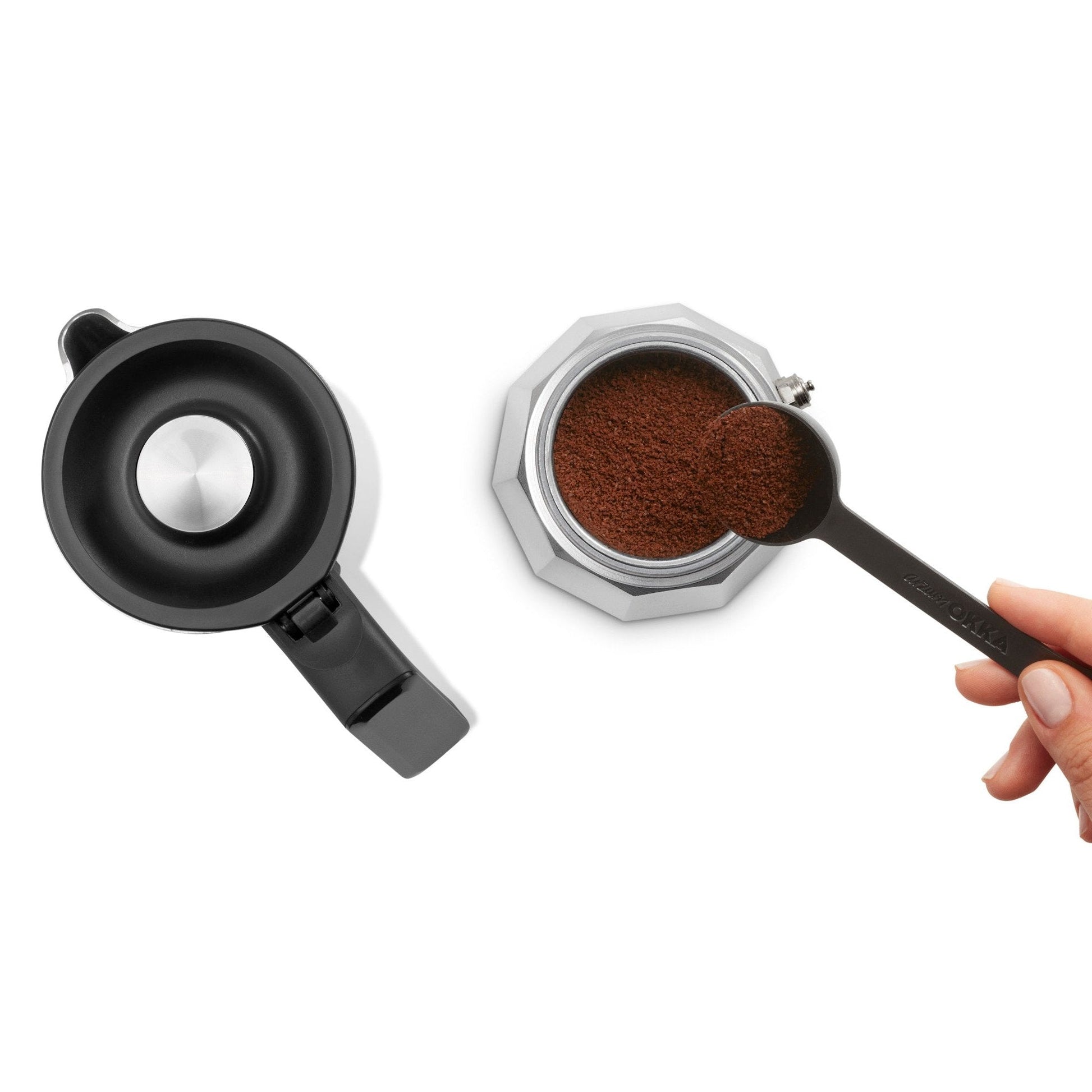 Arzum Okka Rich Moka Pot Turkish Coffee and Moka Maker, Velvetiser, Milk Frother, 120V, 5 Cups, Stainless Steel Cooking Pot, Chrome - Merrystone Coffee