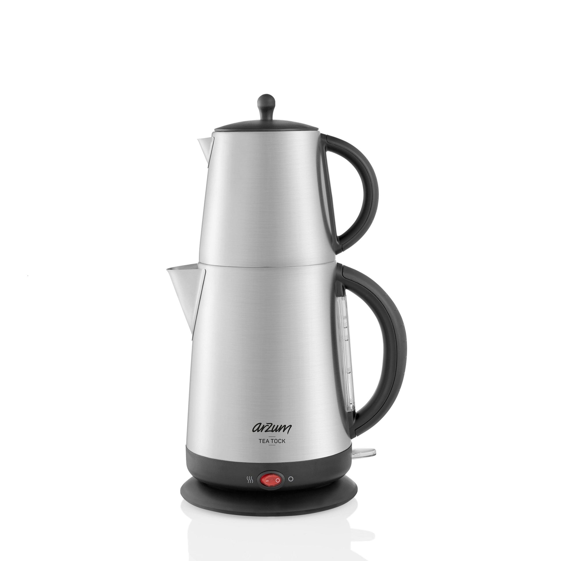 Arzum Tea Tock Electric Turkish Tea Maker, Stainless Steel, 2200W - Merrystone Coffee