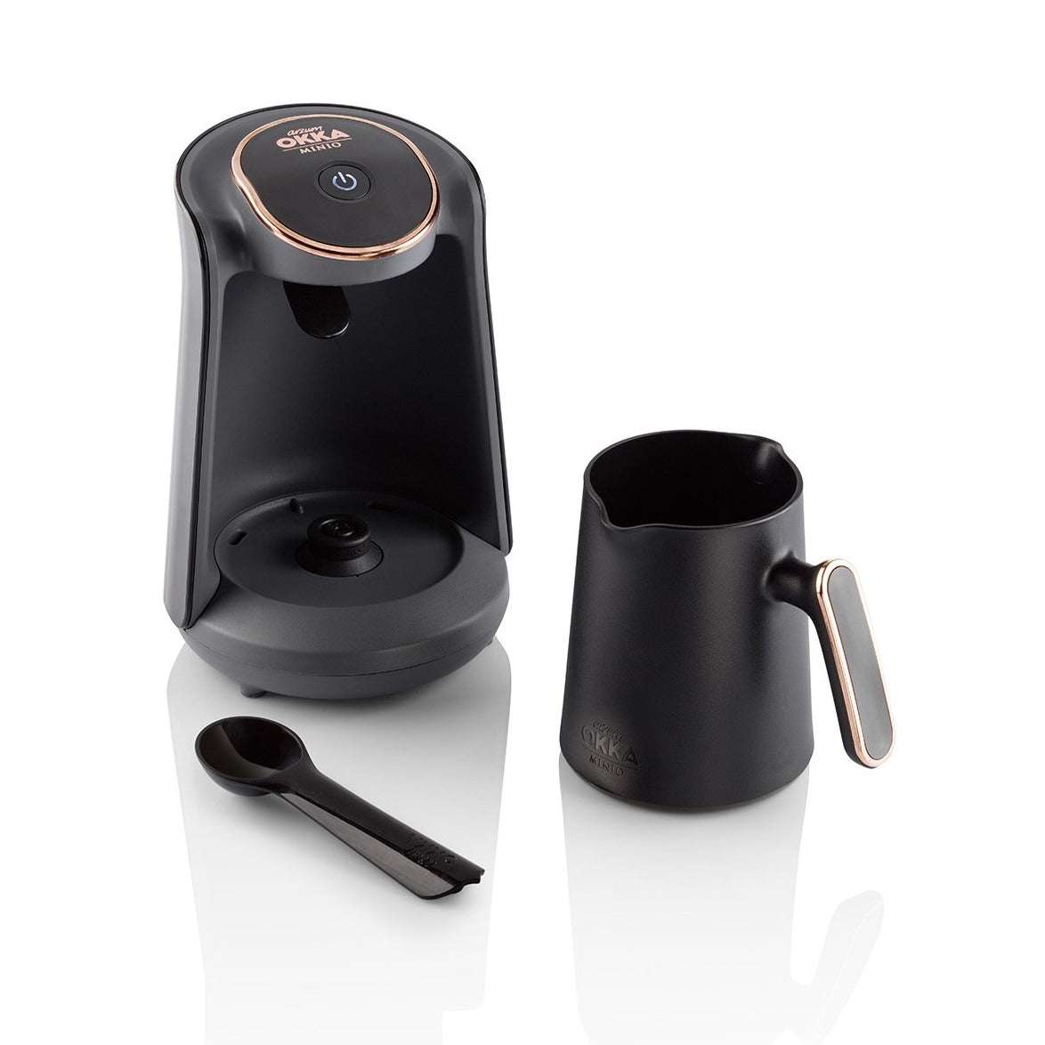 Arzum Okka Minio Automatic Turkish Coffee Maker, Black/Gold - Merrystone Coffee