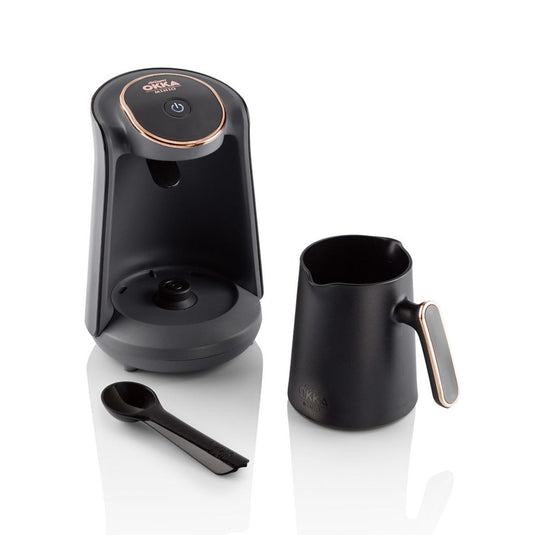 Arzum Okka Minio Automatic Turkish Coffee Maker, Black/Silver - Merrystone Coffee