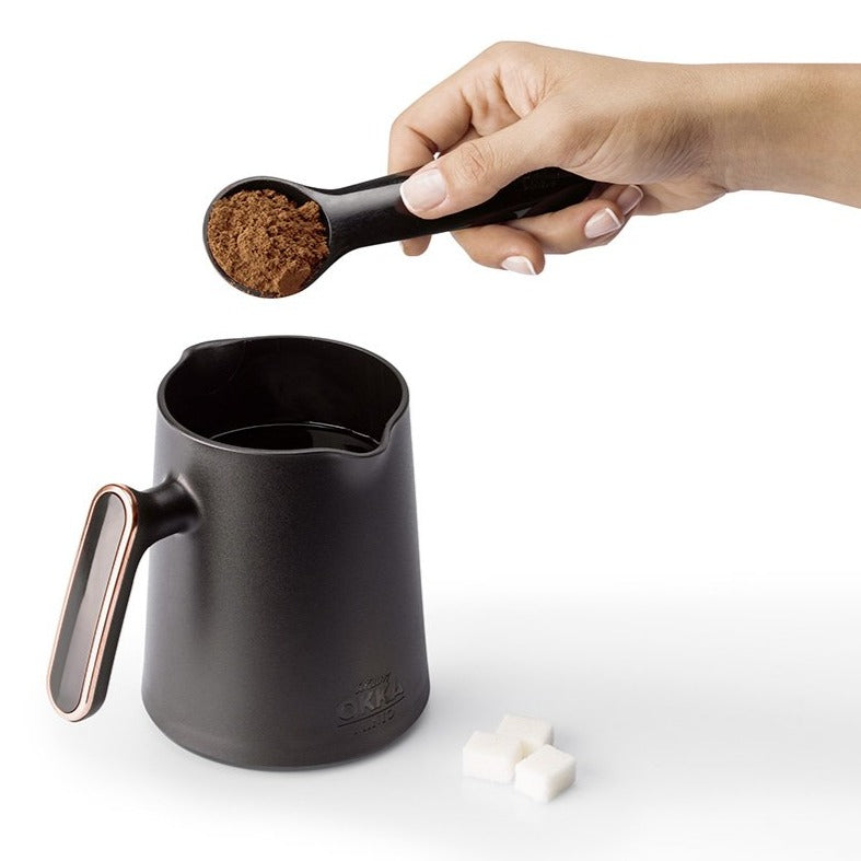 Arzum Okka Minio Automatic Turkish Coffee Maker, Black/Silver - Merrystone Coffee