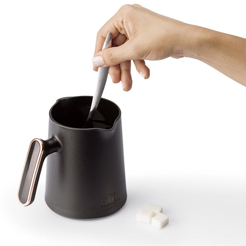 Arzum Okka Minio Automatic Turkish Coffee Maker, Black/Silver - Merrystone Coffee