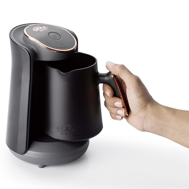 Arzum Okka Minio Automatic Turkish Coffee Maker, Black/Gold - Merrystone Coffee