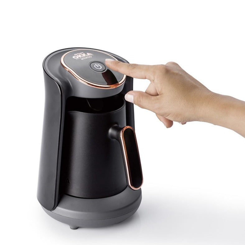 Arzum Okka Minio Automatic Turkish Coffee Maker, Black/Gold - Merrystone Coffee