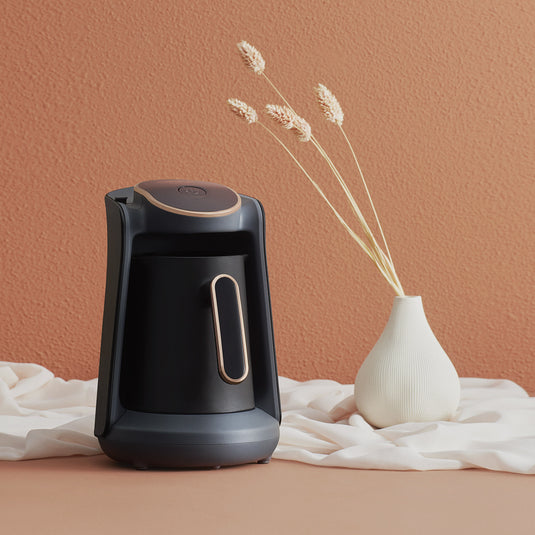 Arzum Okka Minio Automatic Turkish Coffee Maker, Black/Gold - Merrystone Coffee