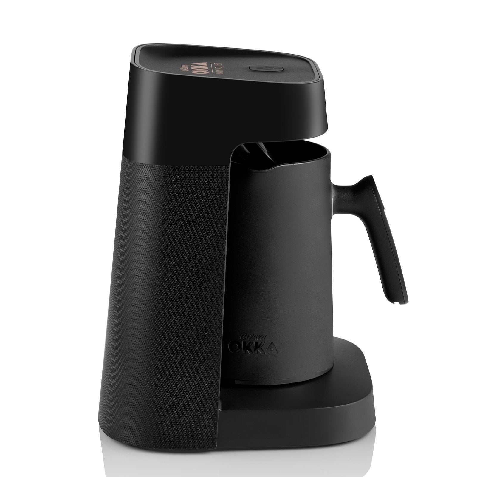 Arzum Okka Jet Automatic Turkish Coffee Maker, Black/Copper, 5 Cups - Merrystone Coffee