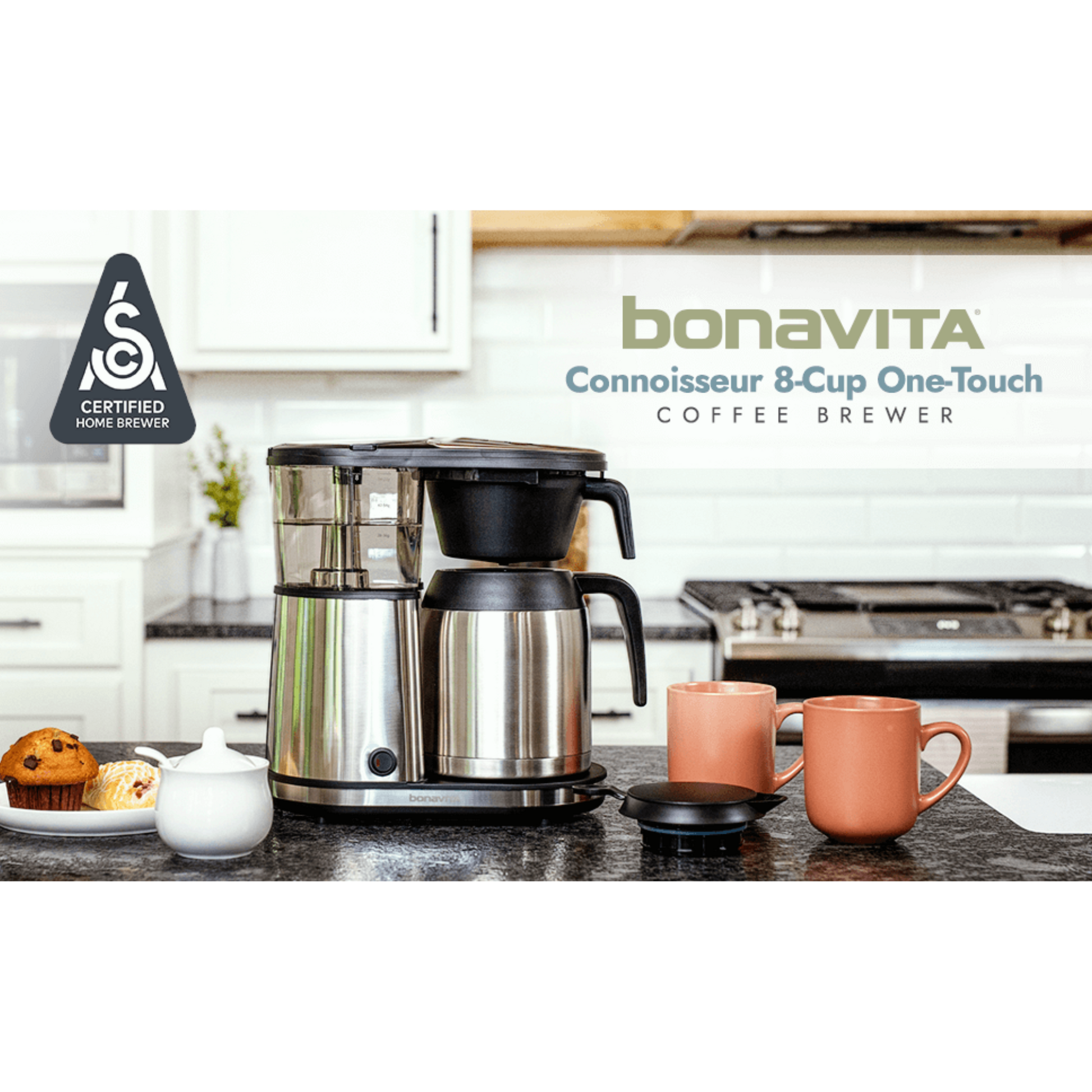 Bonavita Connoisseur 8-Cup Coffee Maker with Thermal Carafe - Merrystone Coffee