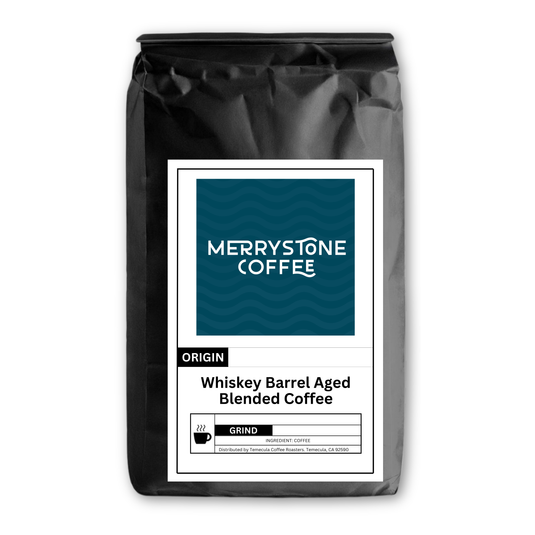 Whiskey Barrel Aged Blended Coffee - Merrystone Coffee
