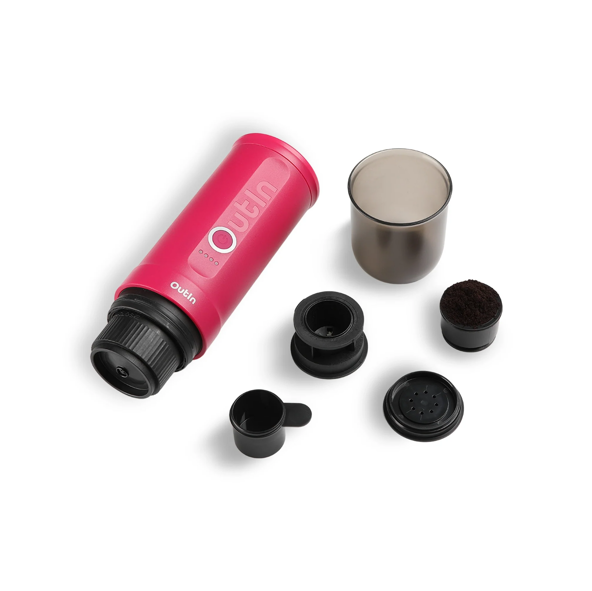 Nano Portable Espresso Machine (Fuchsia Pink) - Merrystone Coffee
