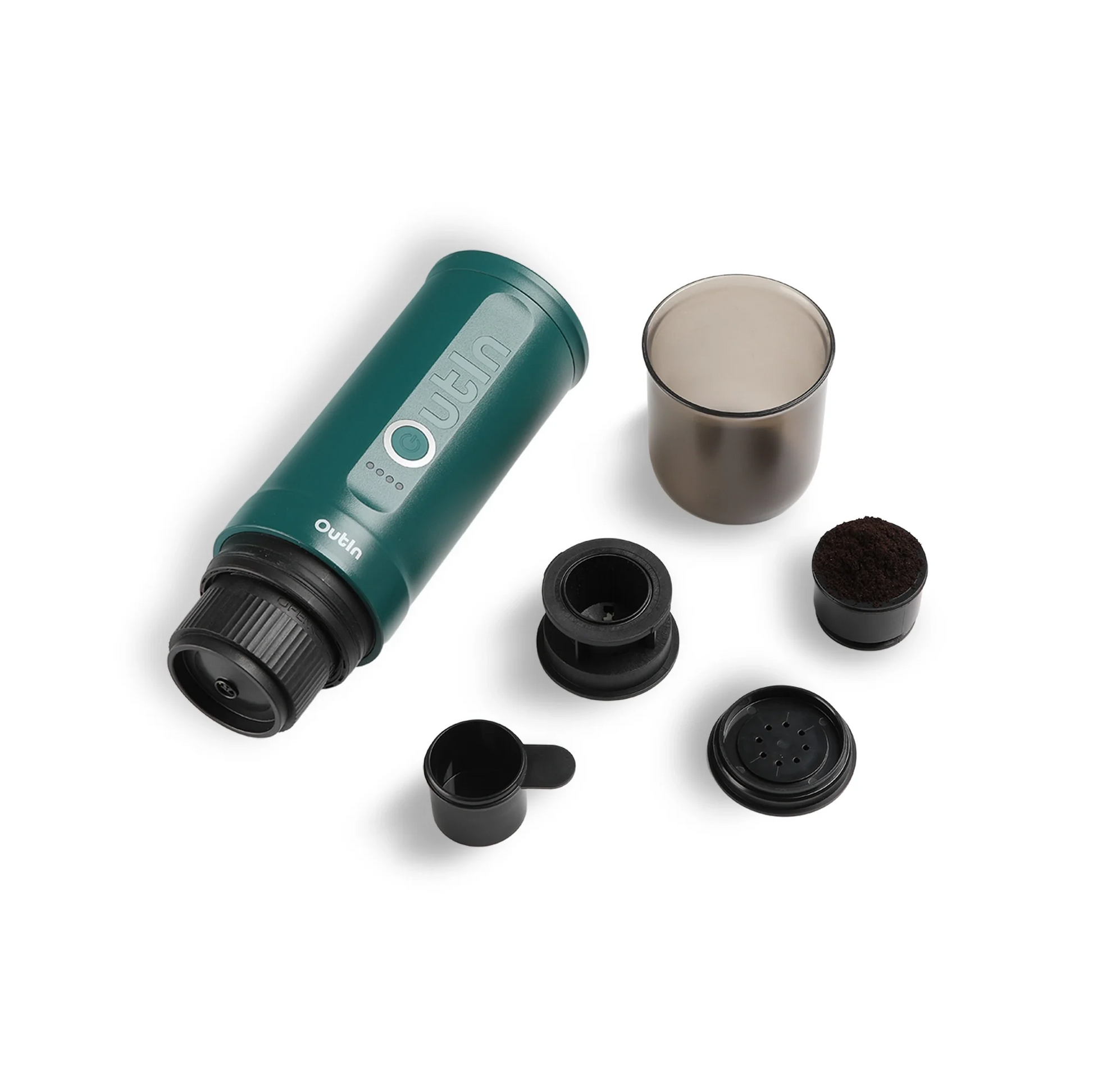 Nano Portable Espresso Machine (OutIn Teal) - Merrystone Coffee