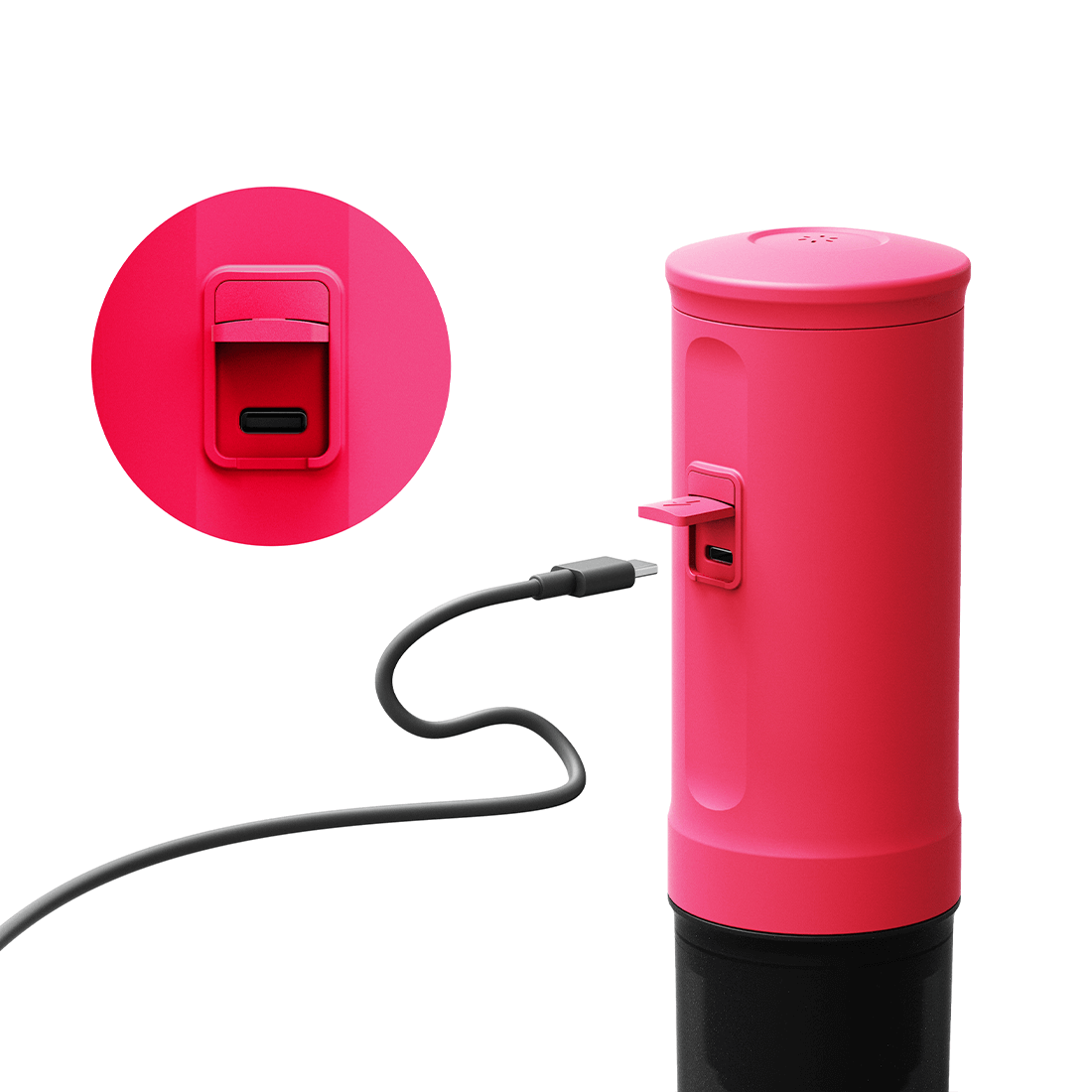 Nano Portable Espresso Machine (Fuchsia Pink) - Merrystone Coffee