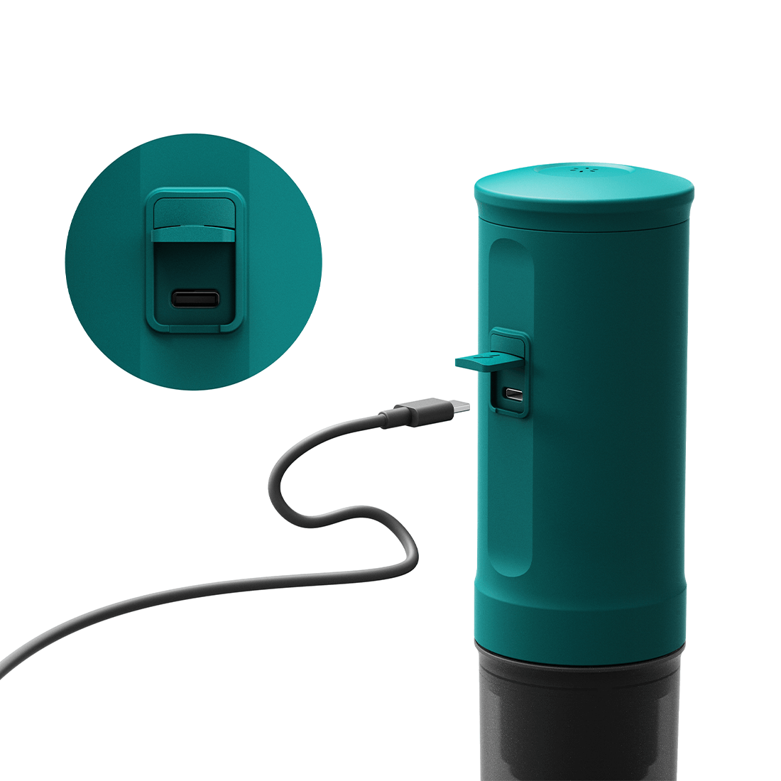 Nano Portable Espresso Machine (OutIn Teal) - Merrystone Coffee